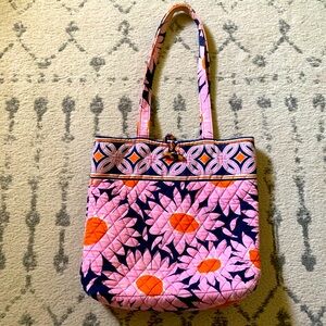 Vera Bradley Navy & Pink Floral Bag